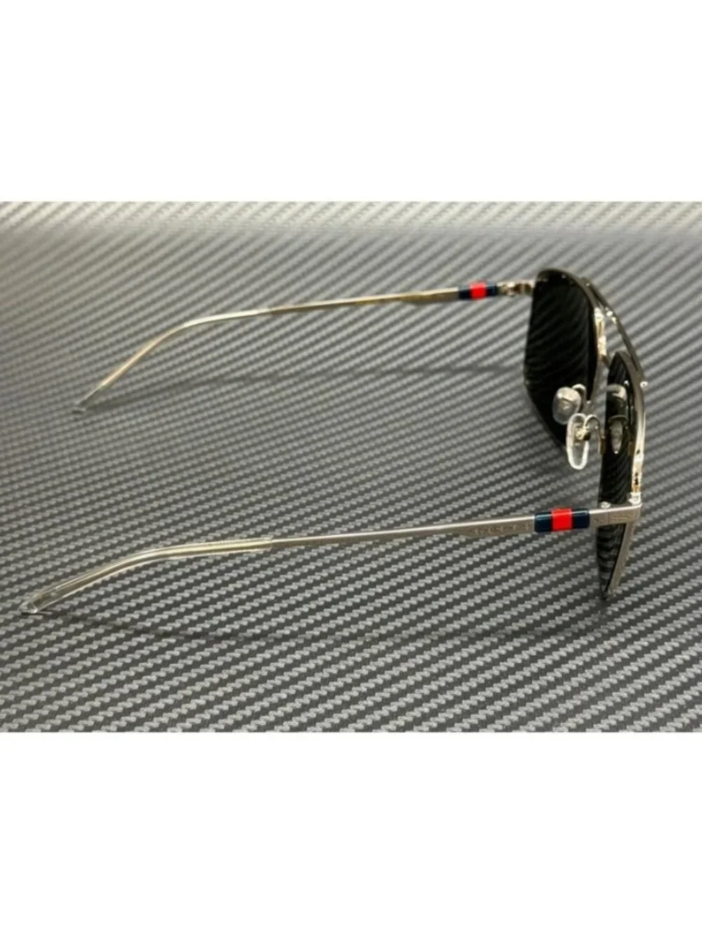 New Gucci Men Silver Sunglasses 60-14-145